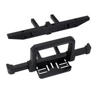 JYYTERD RC Pare-Chocs pour Traxxas pour TRX4 pour Defender Ensemble De Pare-Chocs Avant Et Arrière en Métal pour Voiture Radiocommandée 1/10 avec Support Treuil Calandre