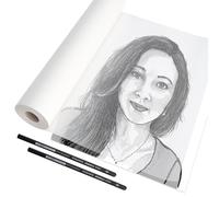 JYYWTSI Papier Calque en Rouleau 30cm x 50m 26g/m² Papier Patron Couture Papier Dessin Blanc Rouleau de Papier Calque Translucide pour Croquis Bricolage Couture Architecture Emballage