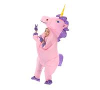 JYZCOS Costume de licorne gonflable pour enfant - Déguisement gonflable pour Halloween, costumade (rose, taille S)