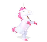 JYZCOS Costume de licorne gonflable pour enfant - Déguisement magique pour Halloween, costumade (blanc, taille S)