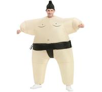 JYZCOS Sumo Costume gonflable de lutte pour adulte Taille unique, Noir adulte, taille unique