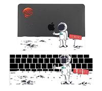 JZ Astronaut Cas pour MacBook Pro 14 inch with M1 M2 M3 M4 Models A2992 A2918 A2442 A2779 A3112/A3401 Hard Shell Case Cover with Free Keyboard Cover Set - H