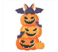 JZ Auto-adhésif Cat Scratching Pad - Protecteur de Griffe de Feutre Durable avec Jouet de Chat, Meubles protecteurs de grattage Pads pour canapé, Porte, lit et Mur-Christmas Pumpkin