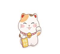 JZ Auto-adhésif Cat Scratching Pad - Protecteur de Griffe de Feutre Durable avec Jouet de Chat, Meubles protecteurs de grattage Pads pour canapé, Porte, lit et Mur-Lucky Cat