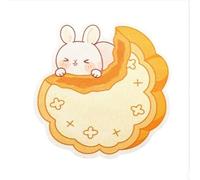 JZ Auto-adhésif Cat Scratching Pad - Protecteur de Griffe de Feutre Durable avec Jouet de Chat, Meubles protecteurs de grattage Pads pour canapé, Porte, lit et Mur-Rabbit mooncakes