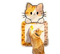 JZ Auto-adhésif Cat Scratching Pad - Protecteur de Griffe de Feutre Durable avec Jouet de Chat, Meubles protecteurs de grattage Pads pour canapé, Porte, lit et Mur-Calico Cat