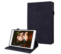 JZ Cattle Stripe Design Tablet Wallet Coque pour for iPad Mini 1/2/3/4/5 Generation Case - Black