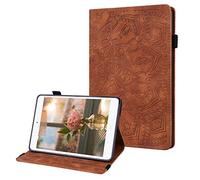 JZ Cattle Stripe Design Tablet Wallet Coque pour for Samsung Galaxy Tab A 10.1 inch 2016 (SM-T580/SM-T585) Case - Brown