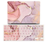 JZ Colorful Marble Cas pour MacBook Pro 14 inch with M1 Pro Max A2992/ M2 Pro Max A2918/ M3 Pro Max A2992/A2918/ M4 Pro Max A3112/A3401 Hard Shell Case with Keyboard Cover Set - D