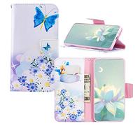 JZ [Colorful Painting[Magnetic] Wallet Flip Cover for pour Samsung Galaxy S20 FE / S20 FE 5G / S20 Lite / S20 Fan Edition Coque with [Card Slot] - Butterfly and Flower