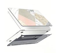 JZ Coque pour MacBook Neo 13 Pouces Sortie 2026 (Modèle A3404, Puce A18 Pro), étui Rigide Protecteur à Motif marbre élégant, Housse Fine adaptée pour Ordinateur Portable - [Modern Art Patchwork]