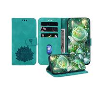 JZ Embossed Lotus Leather Wallet Cover pour OnePlus Nord 3 / Ace 2V Affaire avec Porte-Carte & Kickstand - Green