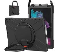 JZ Étui pour Microsoft Surface Pro 7+ Plus/7/6/5/4 12.3 inch, résistant Anti-Choc Heavy Duty avec Support Rotatif 360°, poignée et bandoulière - Mint Green