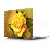 JZ Flower Series Design Crystal Hard Shell Cas pour MacBook Pro 14 inch M4 M3 M2 M1 A3112 A3185 A3401 A2918 A2992 A2779 A2442,Anti-Slip,Ultra Thin & Lightweight Protective Cas - Chrysanthemum