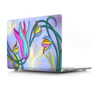 JZ Flower Series Design Crystal Hard Shell Cas pour MacBook Pro 14 inch M4 M3 M2 M1 A3112 A3185 A3401 A2918 A2992 A2779 A2442,Anti-Slip,Ultra Thin & Lightweight Protective Cas - Morning Glory