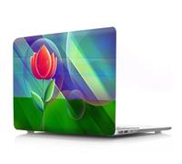 JZ Flower Series Design Crystal Hard Shell Cas pour MacBook Pro 14 inch M4 M3 M2 M1 A3112 A3185 A3401 A2918 A2992 A2779 A2442,Anti-Slip,Ultra Thin & Lightweight Protective Cas - Lotus