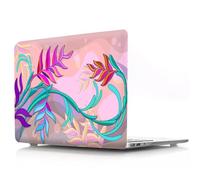 JZ Flower Series Hard Shell Cas Cover pour MacBook Pro 16 inch Cas (A2141, 2020-2019 Release),Pads antidérapants, étui Protecteur Ultra Mince et léger - Pink Florals