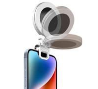 JZ Mini lampe de remplissage avec miroir, lumière portable pour selfie, rechargeable par USB, pour Vlog/TikTok/appel vidéo (DY-05)