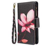 JZ P Smart 2020 9 Card Holder Painted Zipper Wallet Coque for pour Huawei P Smart 2020 Flip Cover - Lotus