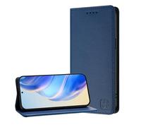 JZ Portefeuille de Couverture en Cuir PU Premium Cas pour Honor 70 Pro 5G Case, Bloquage RFID avec Fentes pour Cartes cachées et Fermeture magnétique Forte - Blue