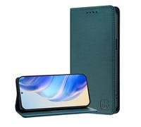 JZ Portefeuille de Couverture en Cuir PU Premium Cas pour Moto Edge 2025 / Edge 60/60 Fusion Case,Bloquage RFID avec Fentes pour Cartes cachées et Fermeture magnétique Forte - Dark Green