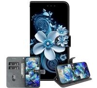 JZ pour Xiaomi Poco M3 / RedMi 9 Power / 9T Cas, Texture de Cristal Peint à la Main Portefeuille Cas avec Porte-Cartes & Kickstand - Orchid