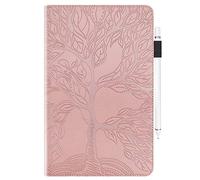 JZ [Tree of Life Coque Compatible with Huawei MatePad 10.4 Tablet PC Flip Cover - Pink