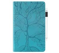 JZ [Tree of Life Coque Compatible with Huawei MatePad T8 8.0 inch Tablet PC Flip Cover - Blue