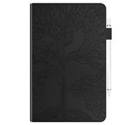 JZ [Tree of Life Coque Compatible with Samsung Galaxy Tab A7 10.4 2020 (SM-T500/T505/T507) Tablet PC Flip Cover - Black