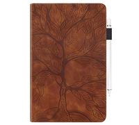 JZ [Tree of Life Coque Compatible with Samsung Galaxy Tab A7 10.4 2020 (SM-T500/T505/T507) Tablet PC Flip Cover - Brown