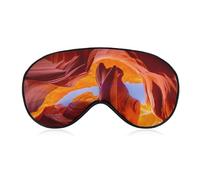 JZemdybill Masque pour les yeux en tissu lisse, masque de sommeil Antelope Canyon, masque de sommeil avec bandeau réglable pour homme et femme