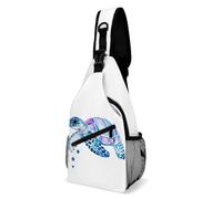JZemdybill Sac à bandoulière, sac à bandoulière motif tortue de mer, sac à bandoulière pour voyage, shopping, sport, Style :, 38x20cm