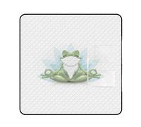 JZemdybill Tapis de pique-nique avec fermeture éclair, couverture de pique-nique amusante en forme de grenouille, tapis d'extérieur, 150 cm x 150 cm