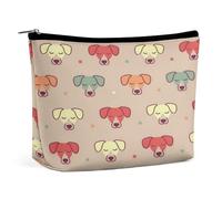 JZemdybill Trousse de maquillage mignonne en forme d'âne, trousse de toilette portable avec fermeture éclair pour un usage quotidien, voyage, Mignon Jack Russel Terrier, Taille unique