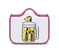 JZemdybill Trousse de toilette à suspendre, girafe mignonne et bière, trousse de maquillage imperméable pour voyage, affaires, vacances, Adorable girafe et bière, Taille unique