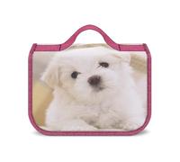 JZemdybill Trousse de toilette à suspendre, jolie trousse de toilette pour chien maltais, trousse de maquillage imperméable pour voyage, affaires, vacances, Adorable chien maltais, Taille unique