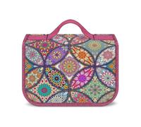 JZemdybill Trousse de toilette à suspendre, trousse de toilette à motif floral, trousse de maquillage imperméable pour voyage, affaires, vacances, Fleur colorée., Taille unique