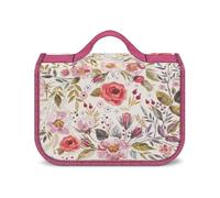 JZemdybill Trousse de toilette à suspendre, trousse de toilette aquarelle coquelicots fleurs, trousse de maquillage imperméable pour voyage, affaires, vacances, Fleurs de coquelicots aquarelle, Taille