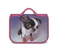 JZemdybill Trousse de toilette à suspendre, trousse de toilette Boston Terrier, trousse de maquillage étanche pour voyage, affaires, vacances, Boxe Boston Terrier, Taille unique