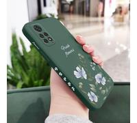 JZFDCLF Coque de téléphone à Motif de Feuilles pour Xiaomi Redmi Note 14, 13, 12, 12S, 11, 11S, 11E, 10, 10T, 10S, 9T Pro Plus, Redmi 10, 10A, 10C, 9, 9T, 4G, 5G, Vert foncé 1, Note 14 ProPlus