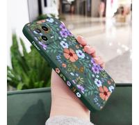 JZFDCLF Coque de téléphone à Motif Floral en Silicone Liquide pour Xiaomi 15, 14T, 14, 13, 13T, 12, 12X, 12T, 12S, 11, 11T Ultra, 10, 10T, 9, 9T Pro Lite, Vert foncé