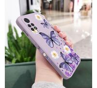 JZFDCLF Coque de téléphone à Motif Papillons Violets pour Xiaomi Redmi Note 14, 13, 12, 12S, 11, 11S, 10, 10A, 10T, 10S, 9T, 9, 8, 7 Pro Plus, 10C, 9T, 4G, 5G, Violet Clair 2, pour Note 11 ProPlus 5G