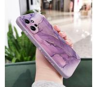 JZFDCLF Coque de téléphone en Silicone Liquide Effet marbre doré pour Xiaomi Redmi Note 14, 13, 12, 12S, 11, 11S, 10, 10T, 10S, 9, 9S, 8, 7 Pro Plus, 4G, 5G, Violet Clair, pour Note 13 ProPlus