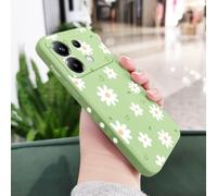 JZFDCLF Coque en Silicone Tender Daisy pour Xiaomi Poco X7, X6, F6, M6, M5, M5S, F5, X5, F4, X4, M4, F3, M3, X3 Pro, 4G, 5G GT, Vert Clair