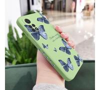 JZFDCLF Coque Papillon pour Xiaomi Redmi Note 14, 13, 12, 12S, 11, 11E, 11S, 10, 10A, 10T, 10S, 9T, 9, 8, 7 Pro, 10C, 9T, 4G, 5G, Vert Clair, Note 13ProPlus