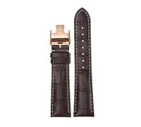 JZFOACHR 14 mm 19 mm 20 mm 21 mm en cuir authentique en cuir papillon