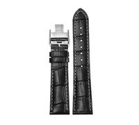 JZFOACHR 14 mm 19 mm 20 mm 21 mm en cuir authentique en cuir papillon