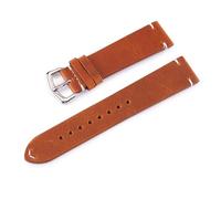 JZFOACHR 18 mm 19 mm 20 mm 21 mm 22 mm 24 mm Retroleather Watch Band Watch Slecture Bandle de surveillance Bande de surveillance avec épingles à ressort, marron, 22 mm