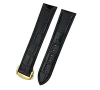 JZFOACHR 18 mm 19 mm 20 mm 21 mm 22 mm Crocodile CowHide Watch Band pour 300 Speedmaster de Ville AT150 Bracelet