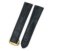 JZFOACHR 18 mm 19 mm 20 mm 21 mm 22 mm Crocodile CowHide Watch Band pour 300 Speedmaster de Ville AT150 Bracelet
